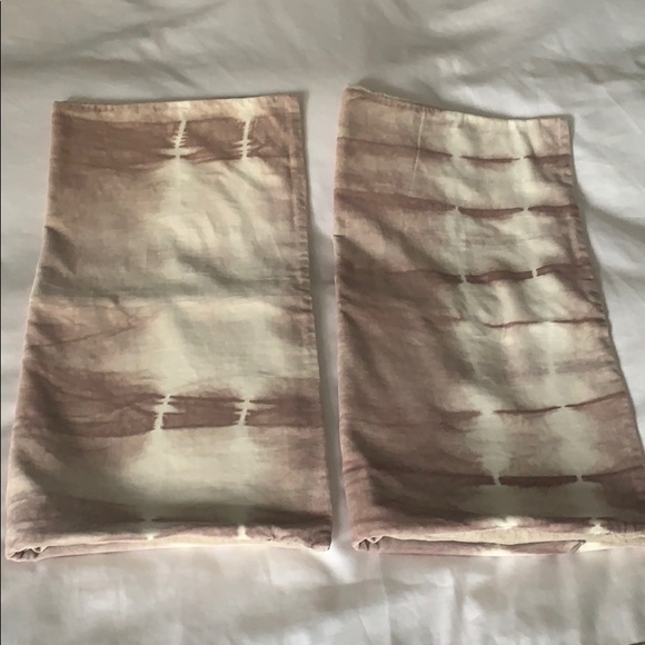 🎉SALE- 2 RH VELVET PILLOW COVERS - Hand-Dyed Shibori velvet stripe - Picture 4 of 9